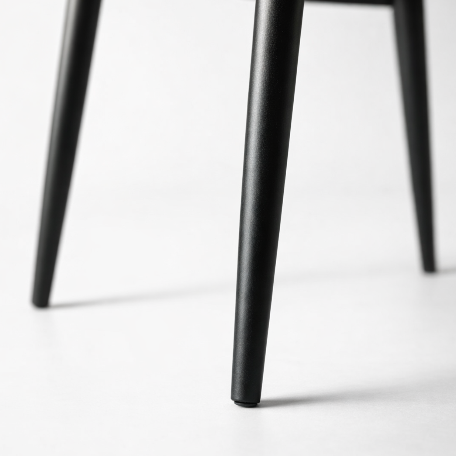 Стул кухонный "Фред" Черный Матовый (Томми 02 Бежевый)