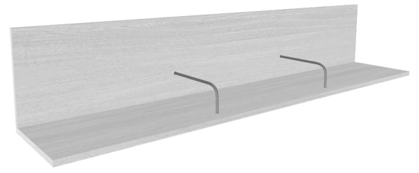 Полка Карина Пл-1002 Снежный Ясень (Ся)