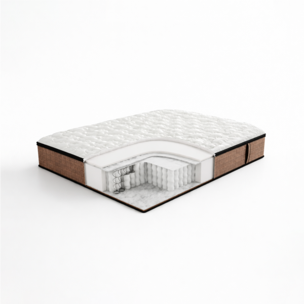 Матрас пружинный Rashell Silver Soft 140 х 200 см, чехол Стрейчевый жаккард Lux