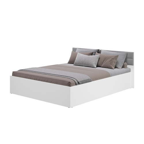 Кровать 1,6 м "Фьюжн" (Белый)