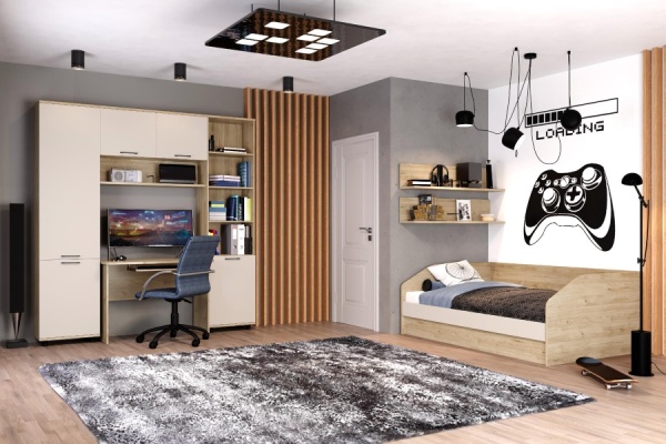 Детская Грейс №11 Гикори Джексон светлый + Кашемир матовый