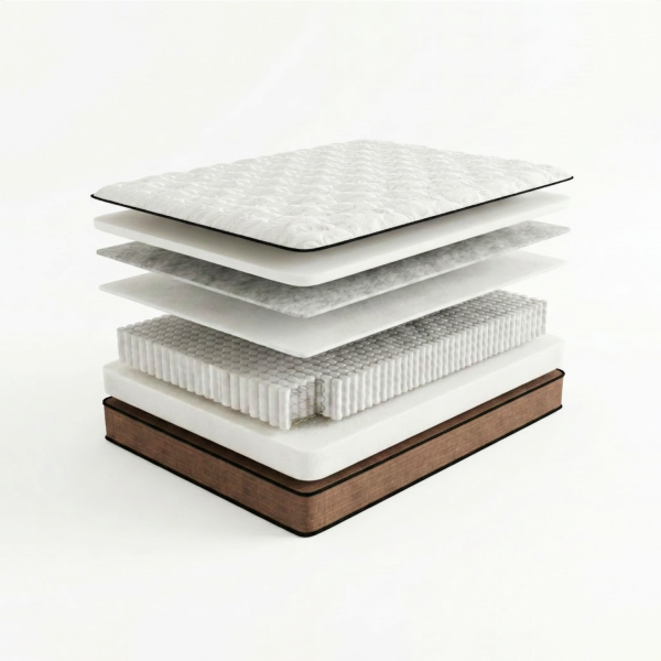 Матрас пружинный Rashell Silver Soft 140 х 200 см, чехол Стрейчевый жаккард Lux